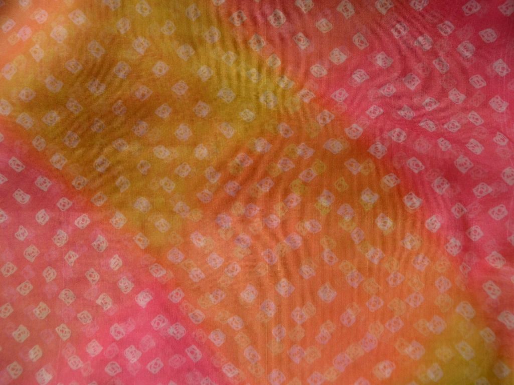 Multicolour Floral Digital Printed Liquid Organza Fabric