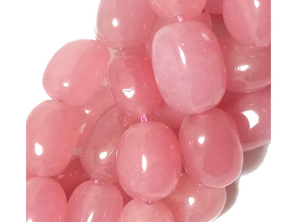 Pink Tumble Natural Stone Beads