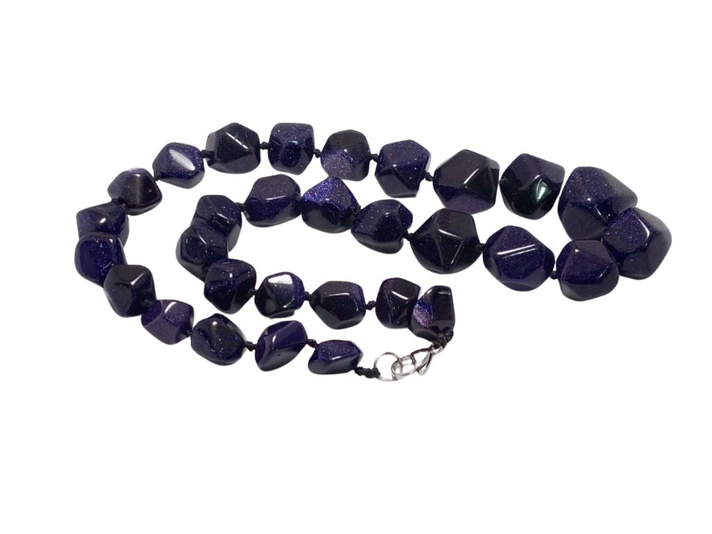 Purple Irregular Multiple Sized Natural Stone Beads