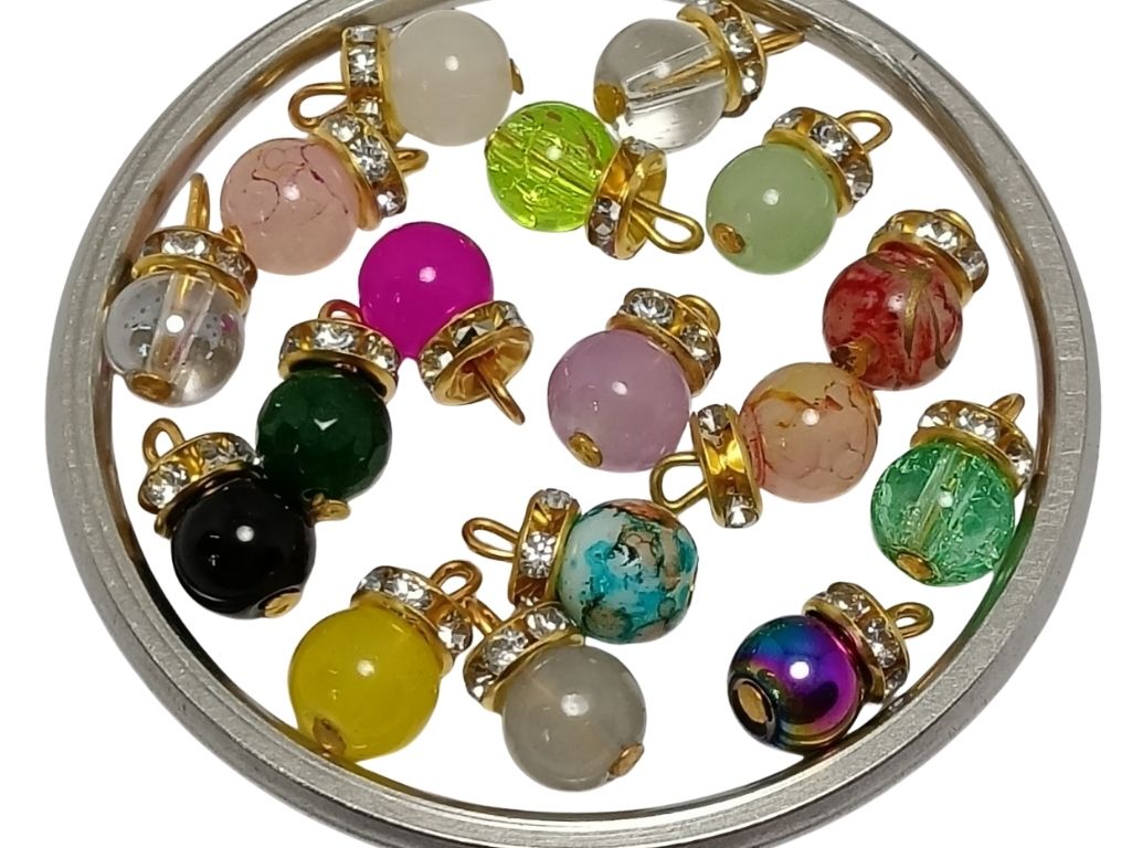 Multicolour Spherical Loreal Beads