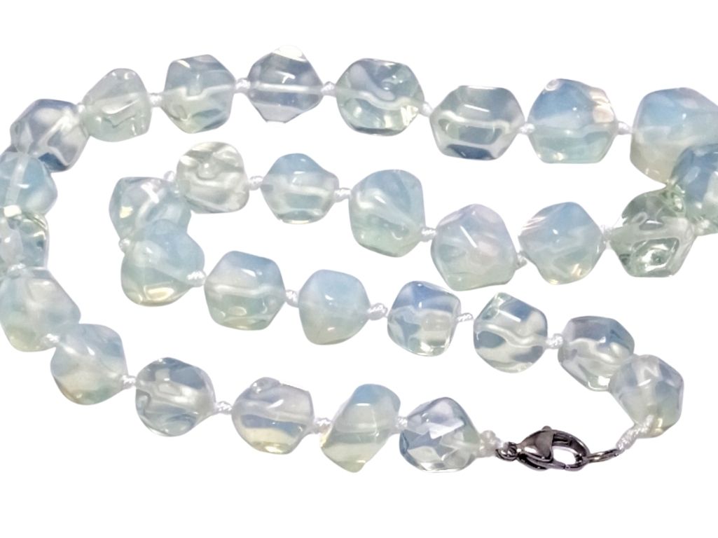 White Irregular Multiple Sized Natural Stone Beads