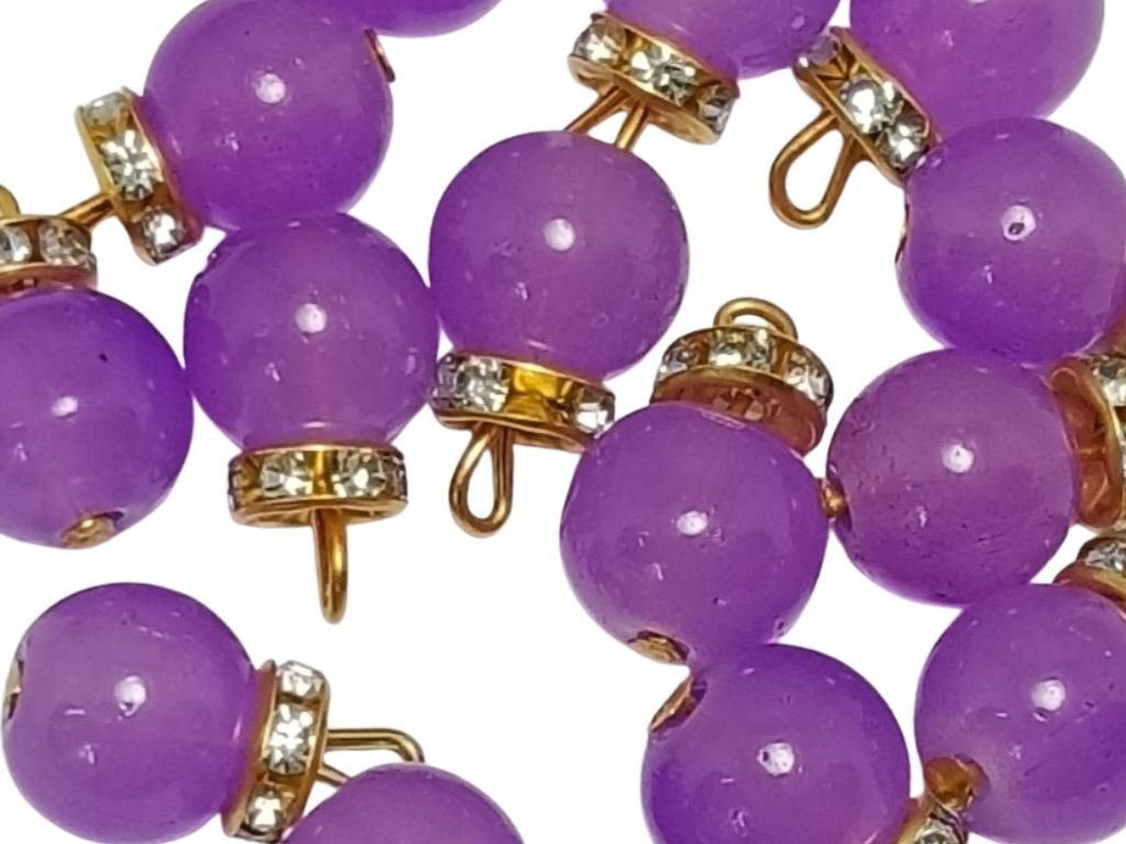 Berry Plum Spherical Loreal Beads