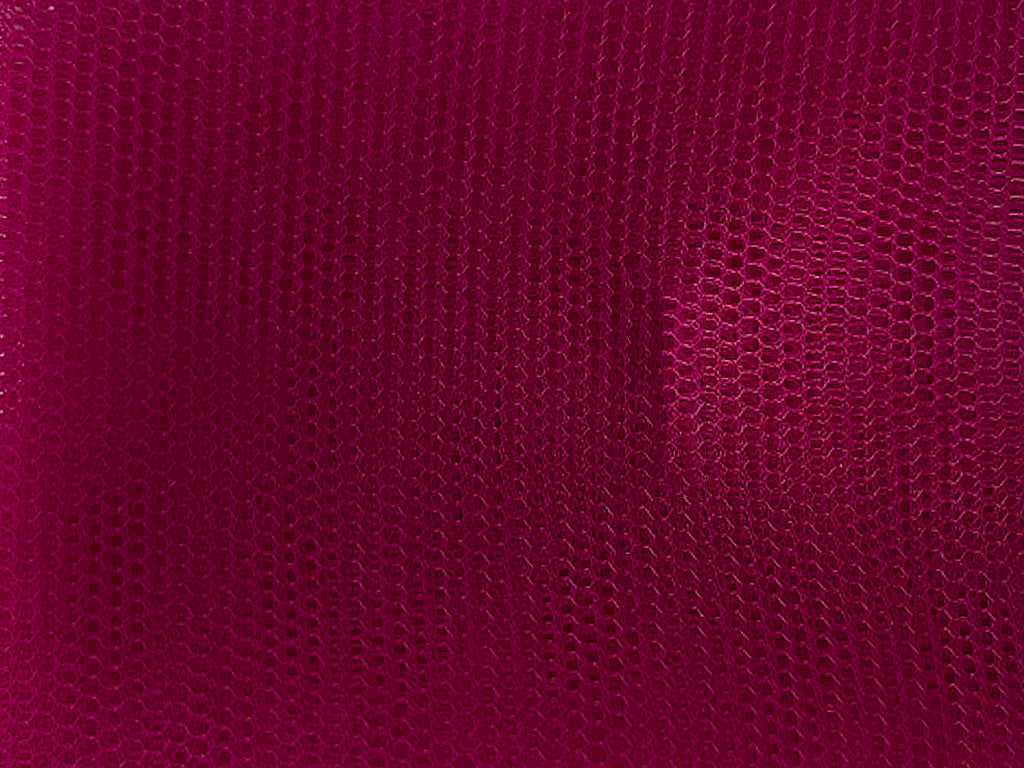 Plum Dark Red Plain Net Fabric (Wholesale)