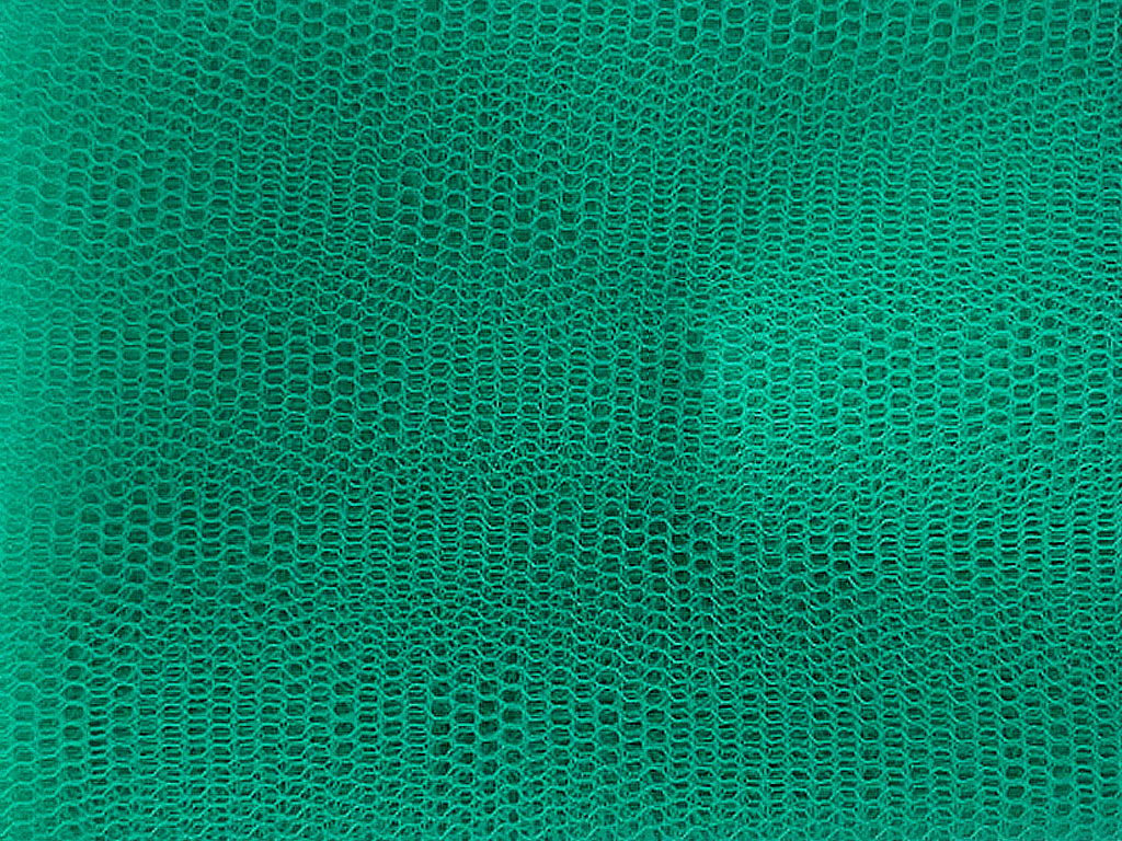 Jade Green Plain Net Fabric