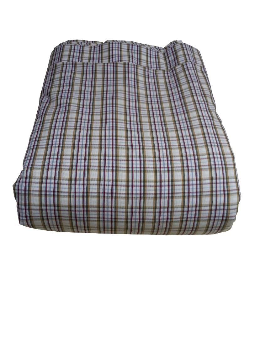 MultiColour Pure Cotton Yarn Dyed Plain Weave Fabric