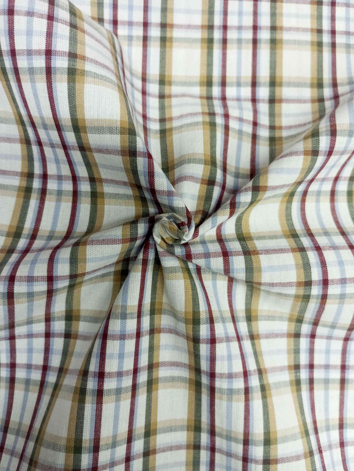 MultiColour Pure Cotton Yarn Dyed Plain Weave Fabric