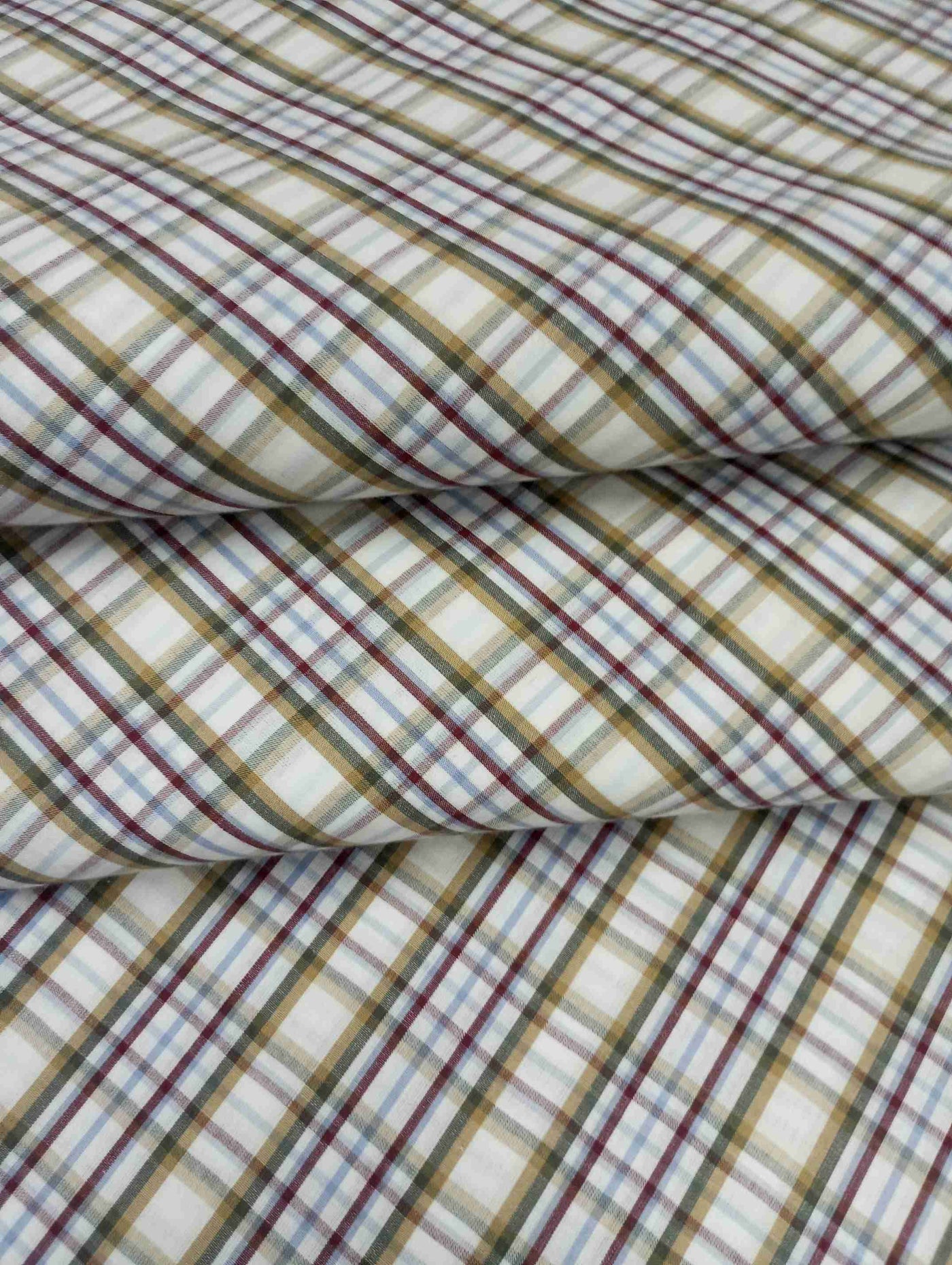 MultiColour Pure Cotton Yarn Dyed Plain Weave Fabric