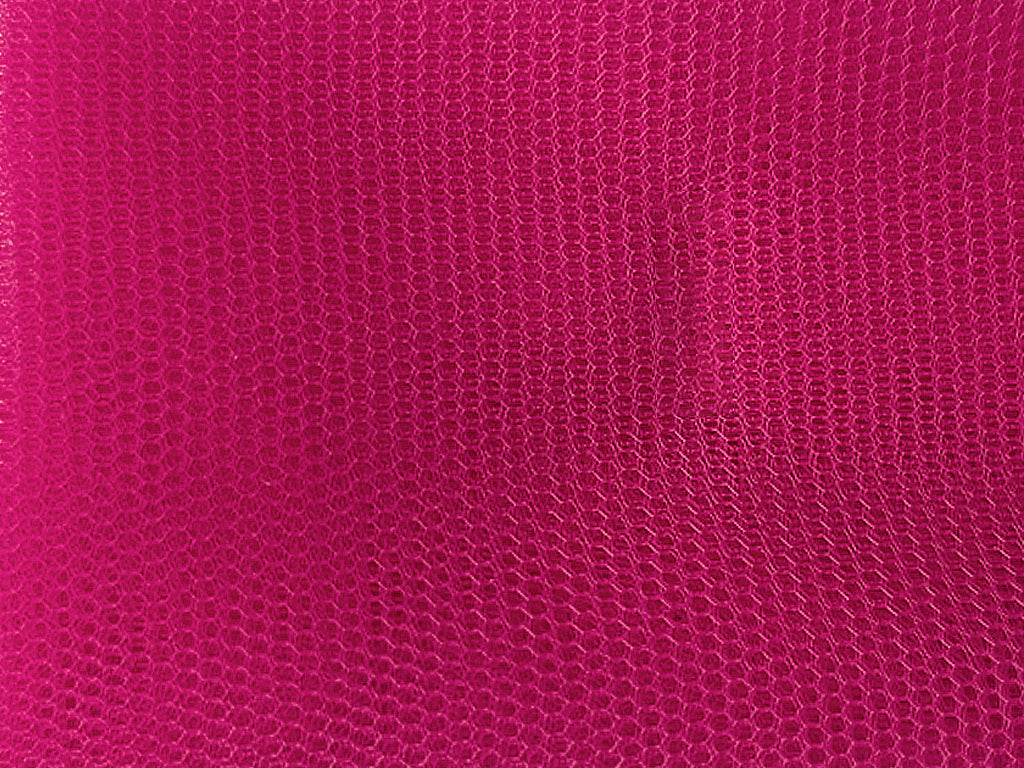 Hot Pink Plain Net Fabric