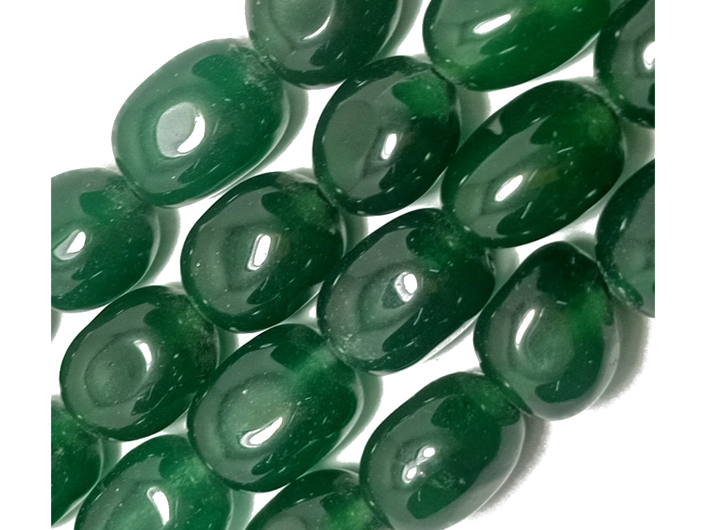 Dark Green Tumble Natural Stone Beads