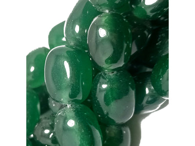 Dark Green Tumble Natural Stone Beads