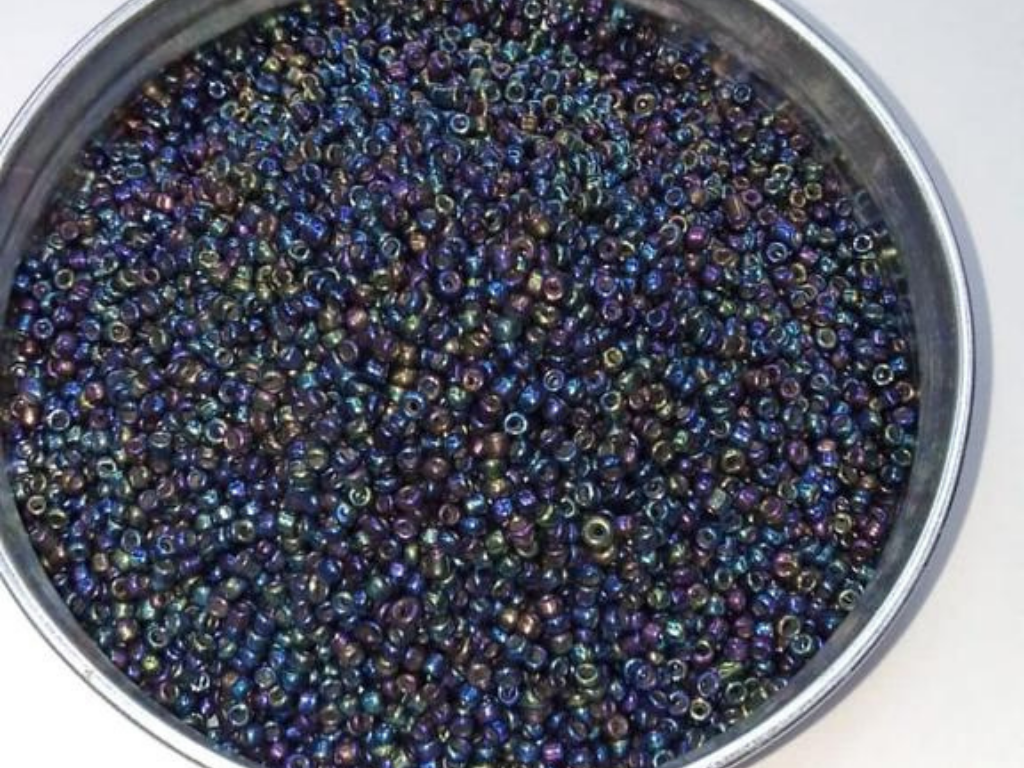 Multicolour Rainbow Round Rocaille Glass Seed Beads- 2 mm