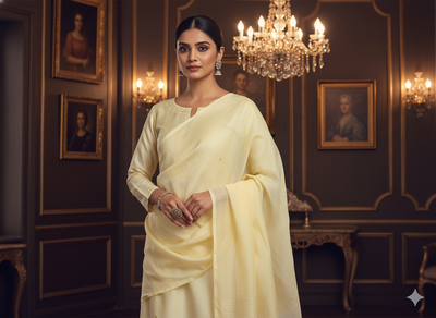 Bright White Plain 100% Pure Mul Mul Cotton