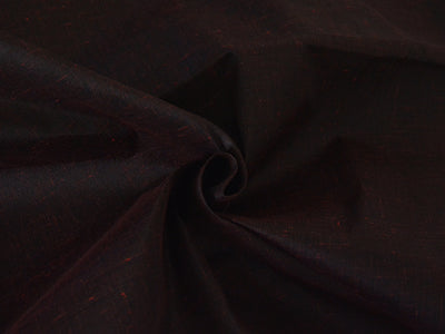 Black & Maroon Shaded Plain Cotton Linen Fabric