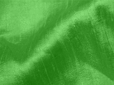Parrot Green Plain Bangalore Raw Silk Fabric  (Wholesale)