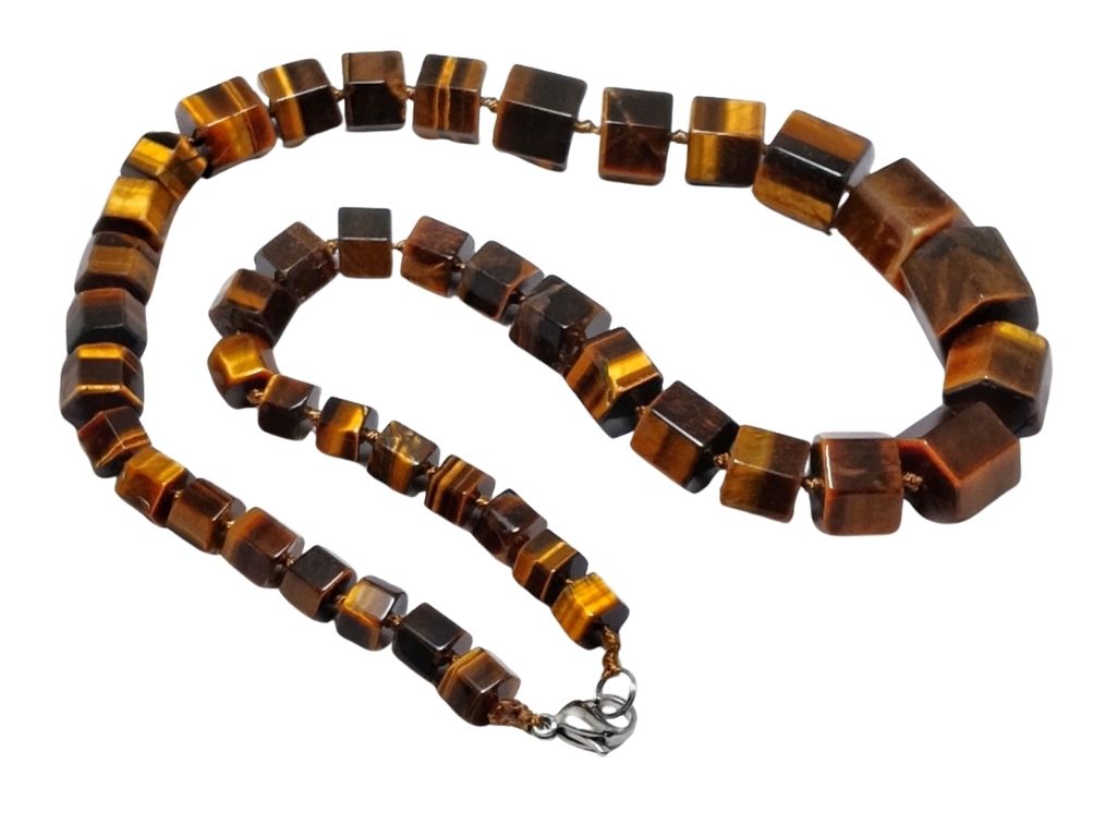 Wood Brown Haxagon Multiple Sized Natural Stone Beads