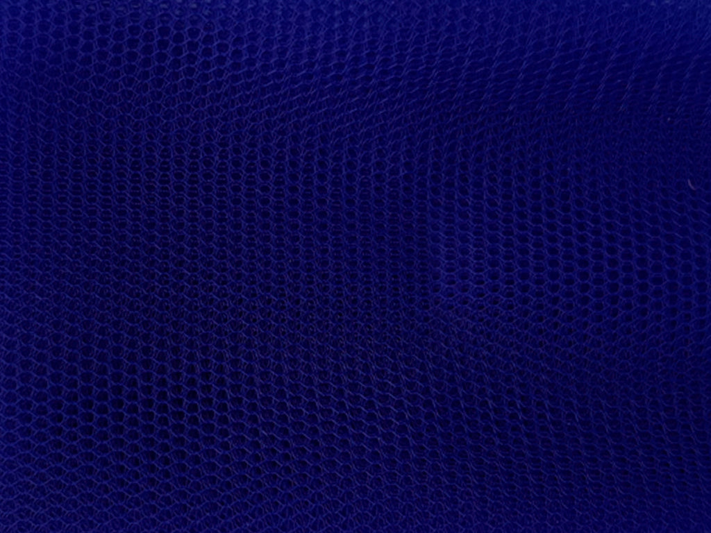 Dark Royal Blue Plain Net Fabric (Wholesale)