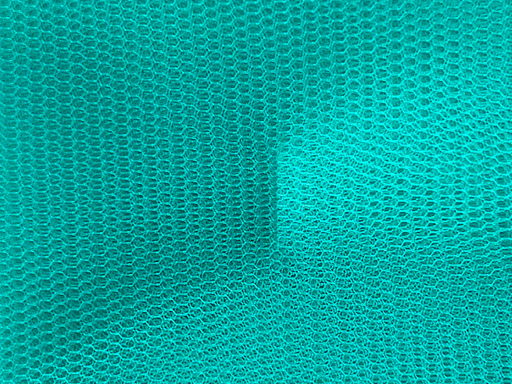 Teal Plain Net Fabric