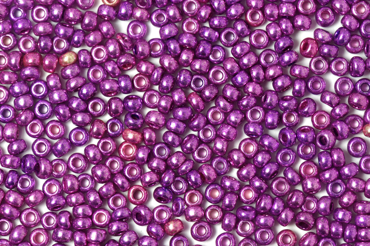 Purple Preciosa Metallic Seeds Beads