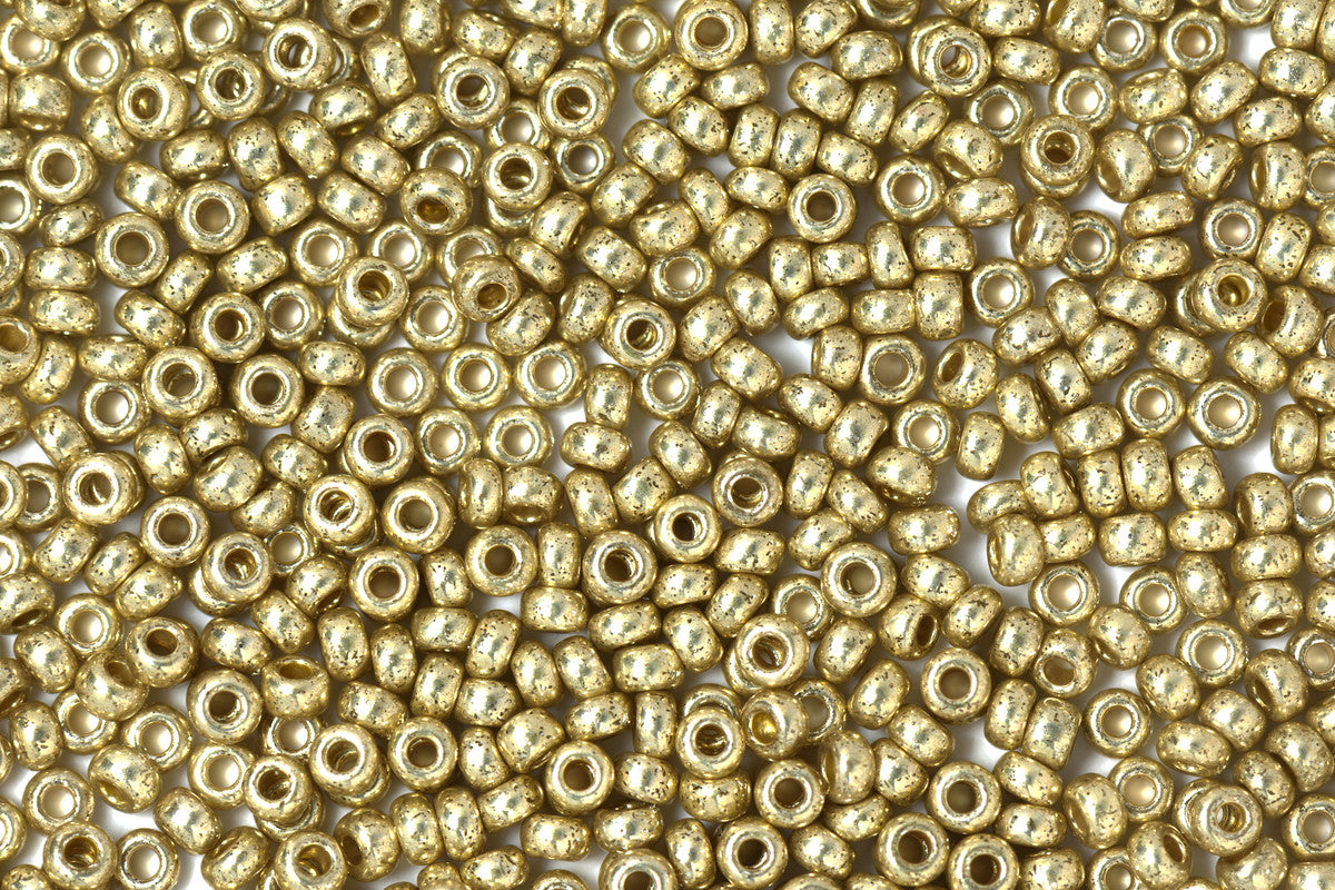 Metallic Golden Preciosa Metallic Seeds Beads