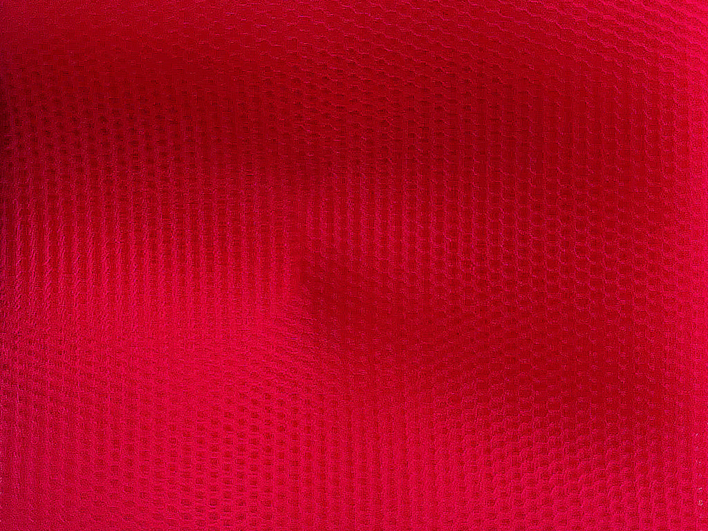 Rose Red Plain Net Fabric