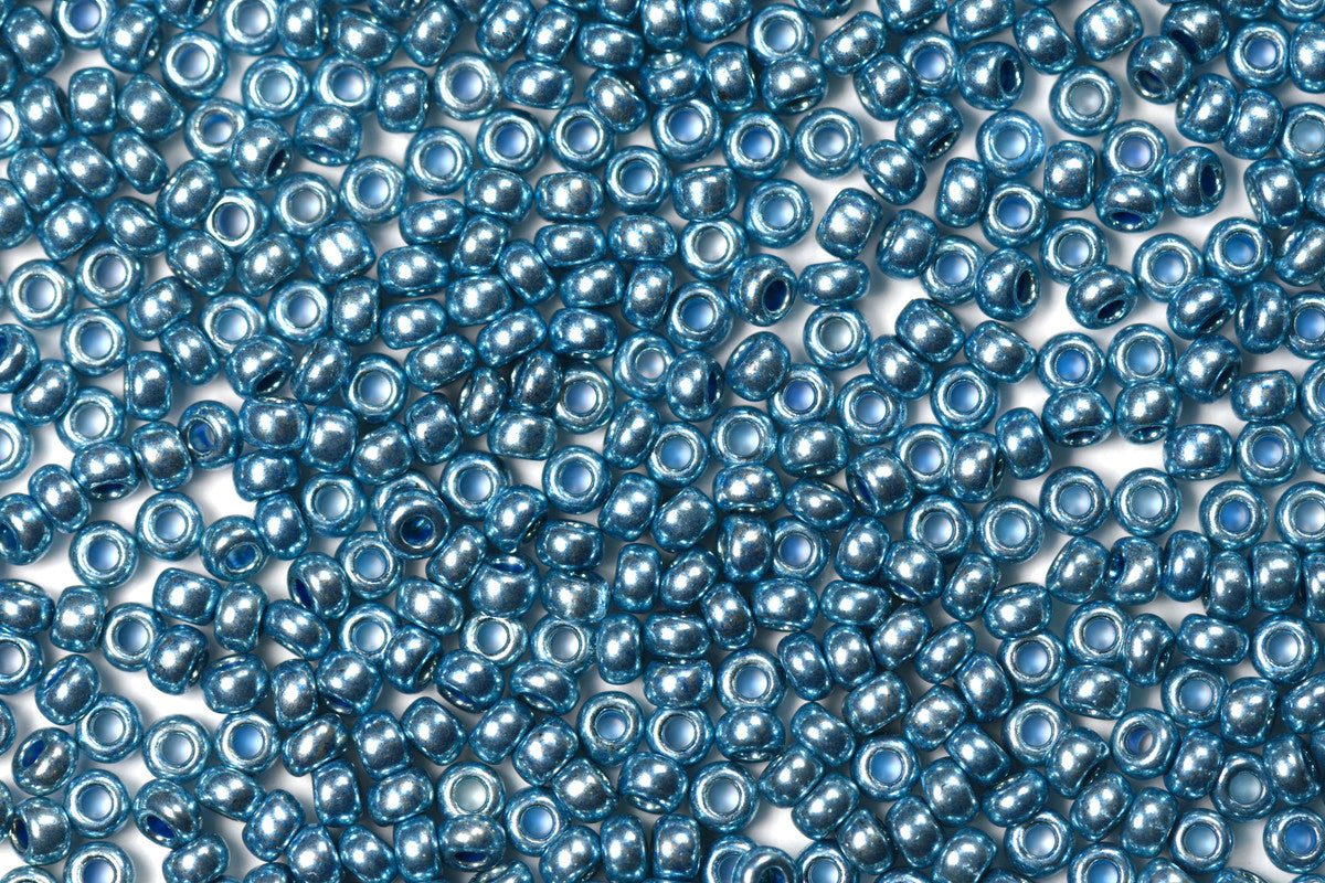 Blue Preciosa Metallic Seeds Beads