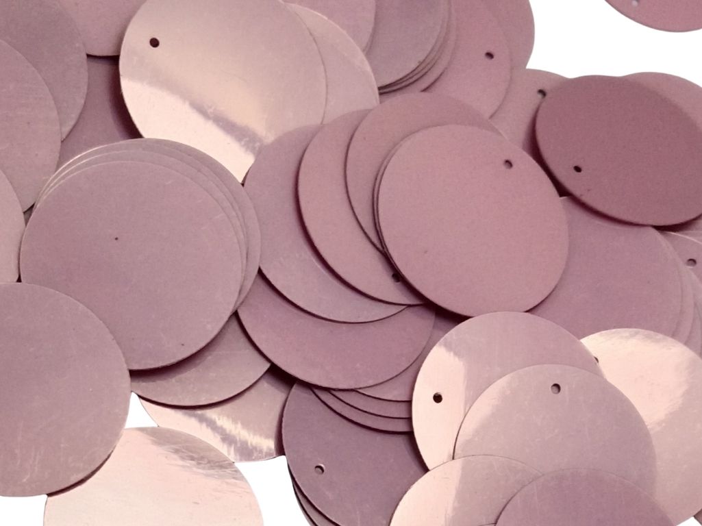 Lilac Circular One Hole Plastic Sequins