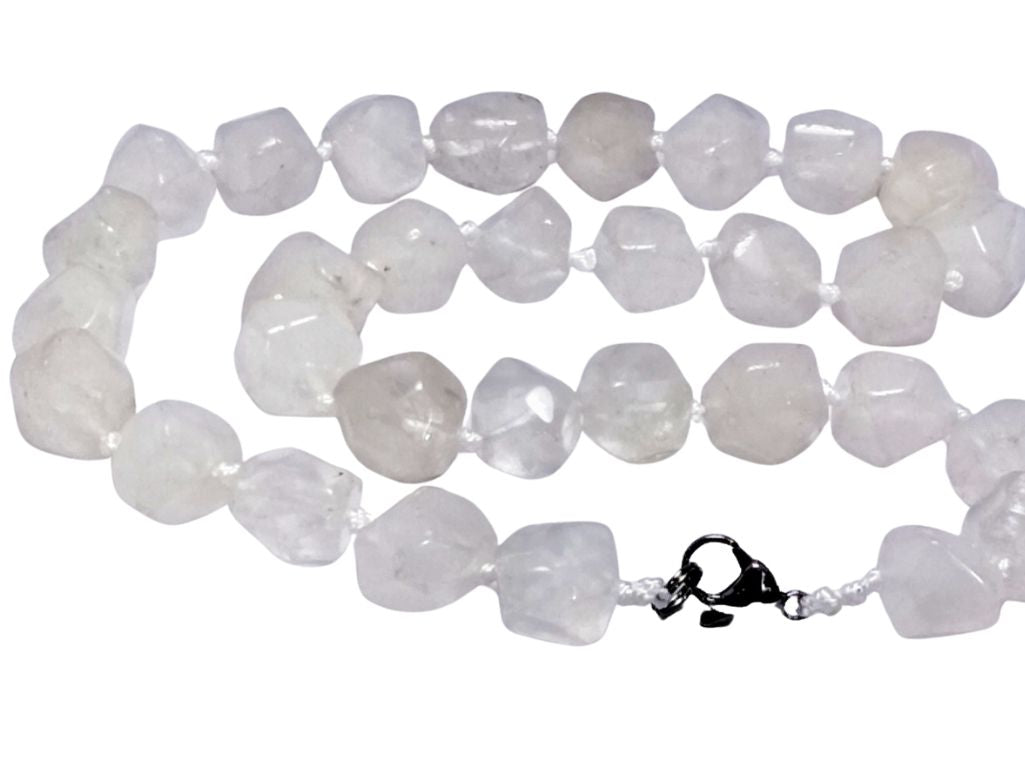 White Irregular Multiple Sized Natural Stone Beads