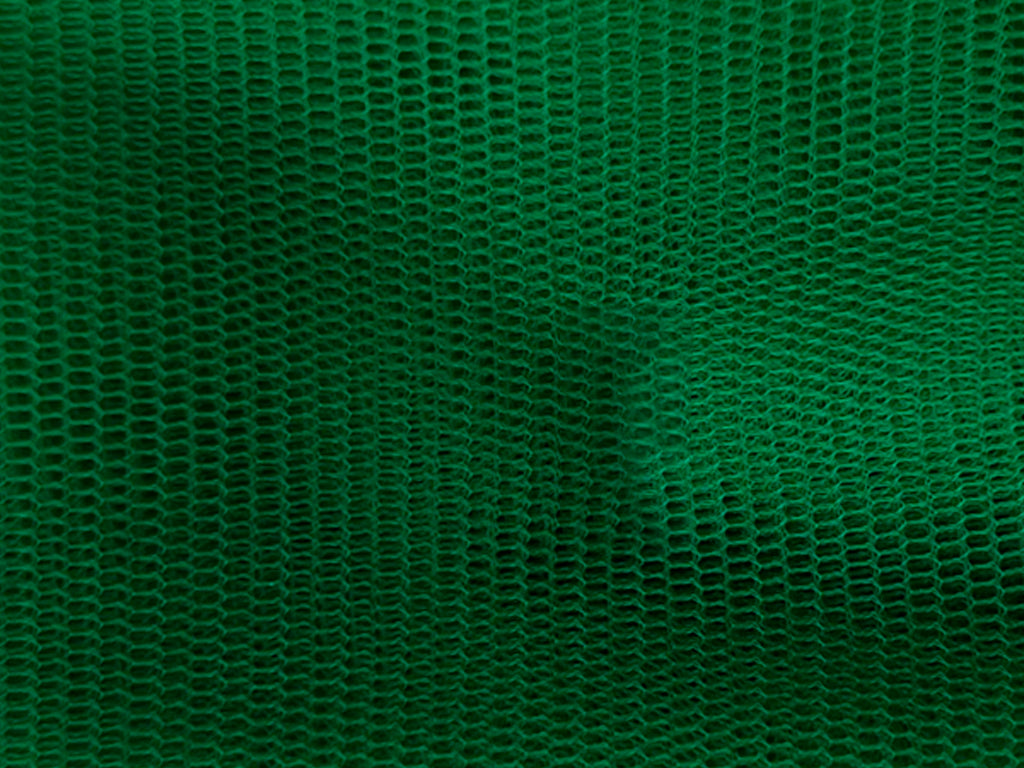 Forest Green Plain Net Fabric