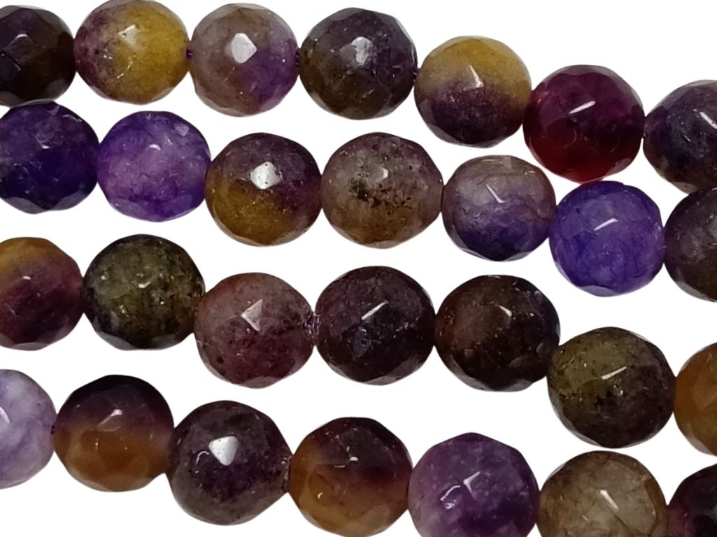 Multicolour 8 mm Rondelle Jade Quartz Stones