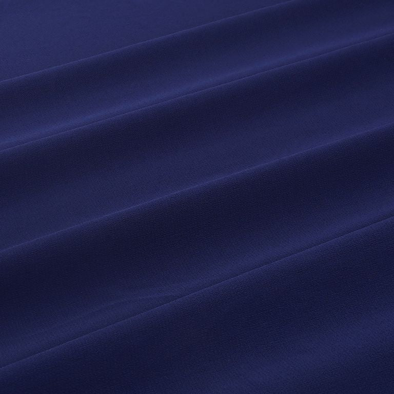 Midnight Blue Plain Faux Georgette Fabric