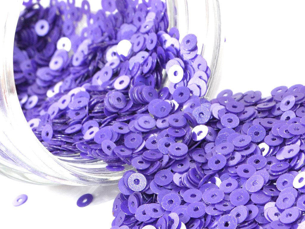 Purple 1 Hole Plastic Sequins | The Design Cart (1827261808674)