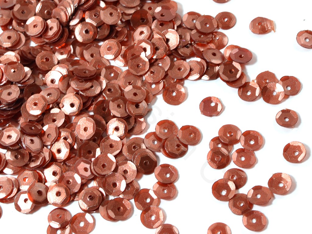 Brown 1 Hole Plastic Sequins | The Design Cart (1827261841442)