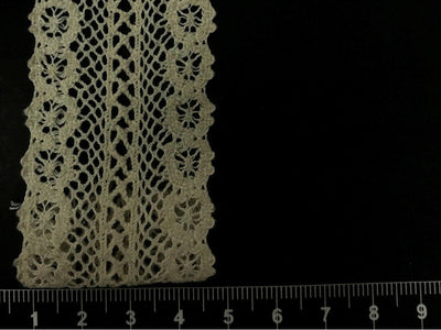 Dyeable Greige Design 70 Cotton Crochet Laces