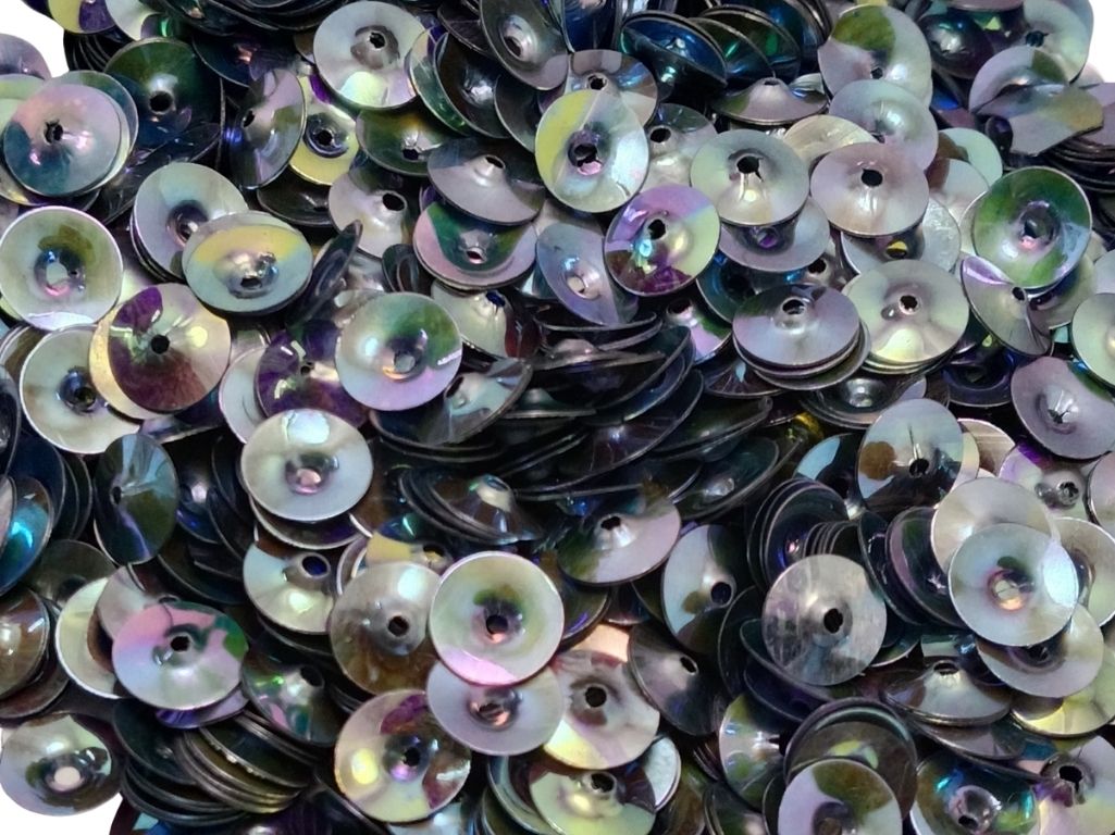 Multicolour Circular One Hole Plastic Sequins
