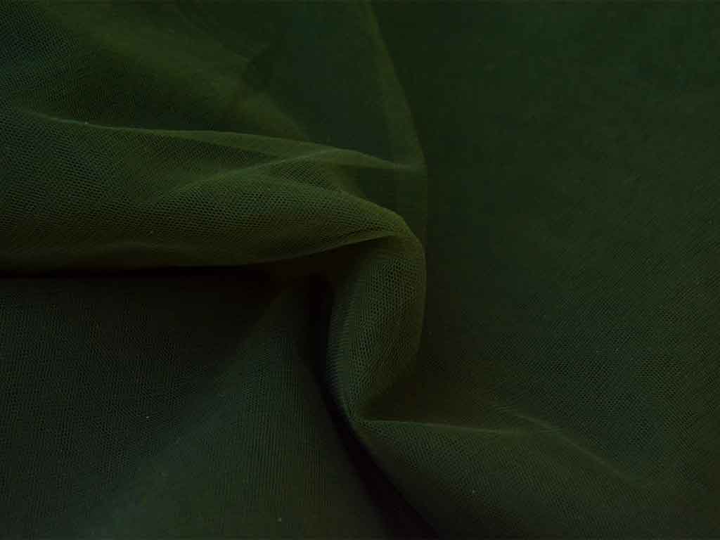 Green Plain Net Fabric