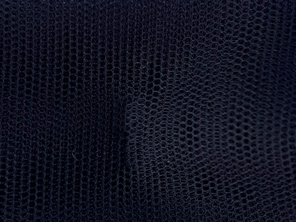 Navy Blue Plain Net Fabric