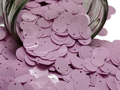 Light Mauve  Circular One Hole Plastic Sequins