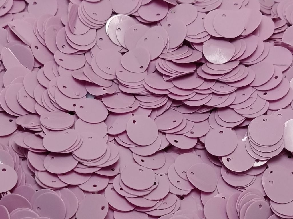 Light Mauve  Circular One Hole Plastic Sequins