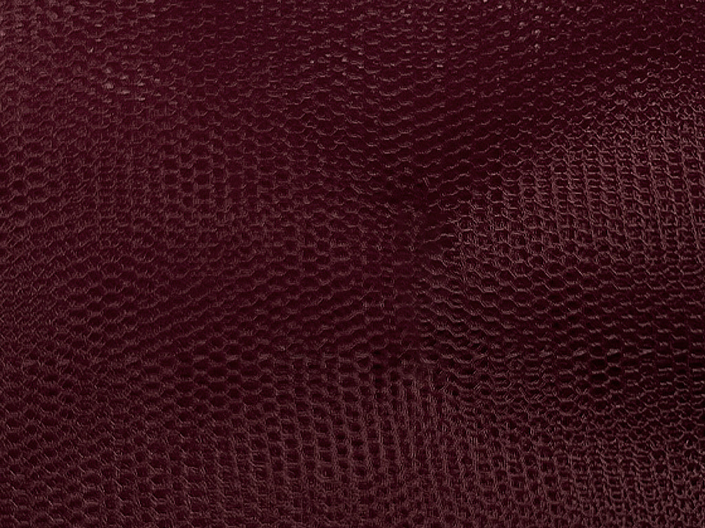 Dark Wine Plain Net Fabric