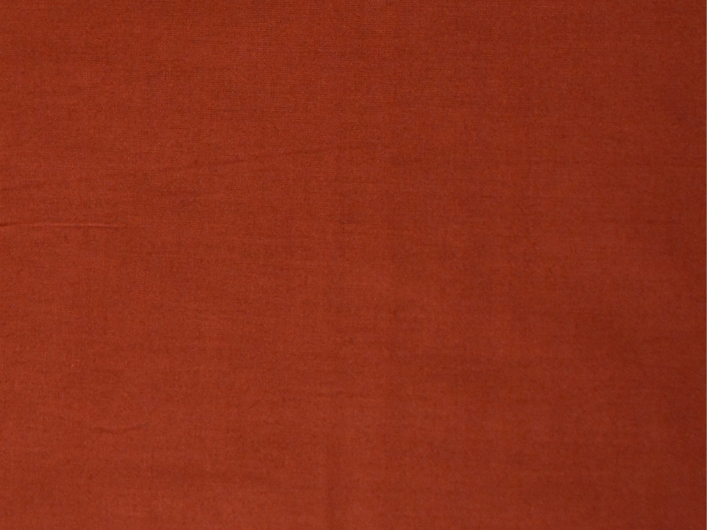 Burnt Orange Plain 100% Pure Mul Mul Cotton