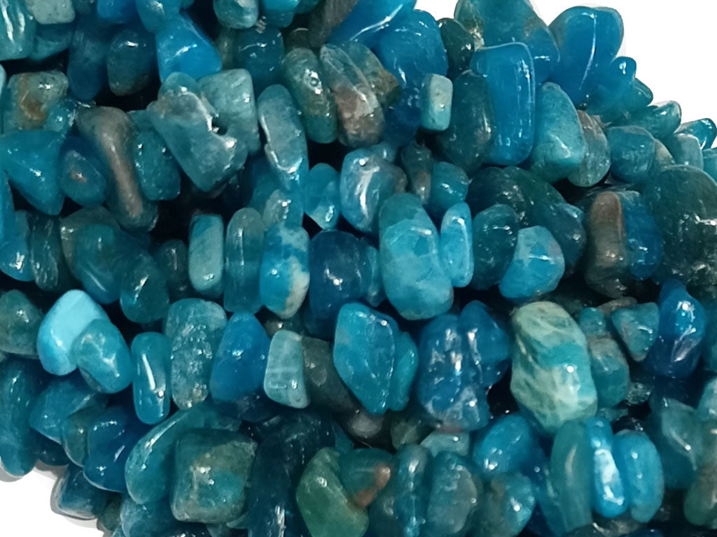 Blue Multicolor Glossy Uncut Stone Beads