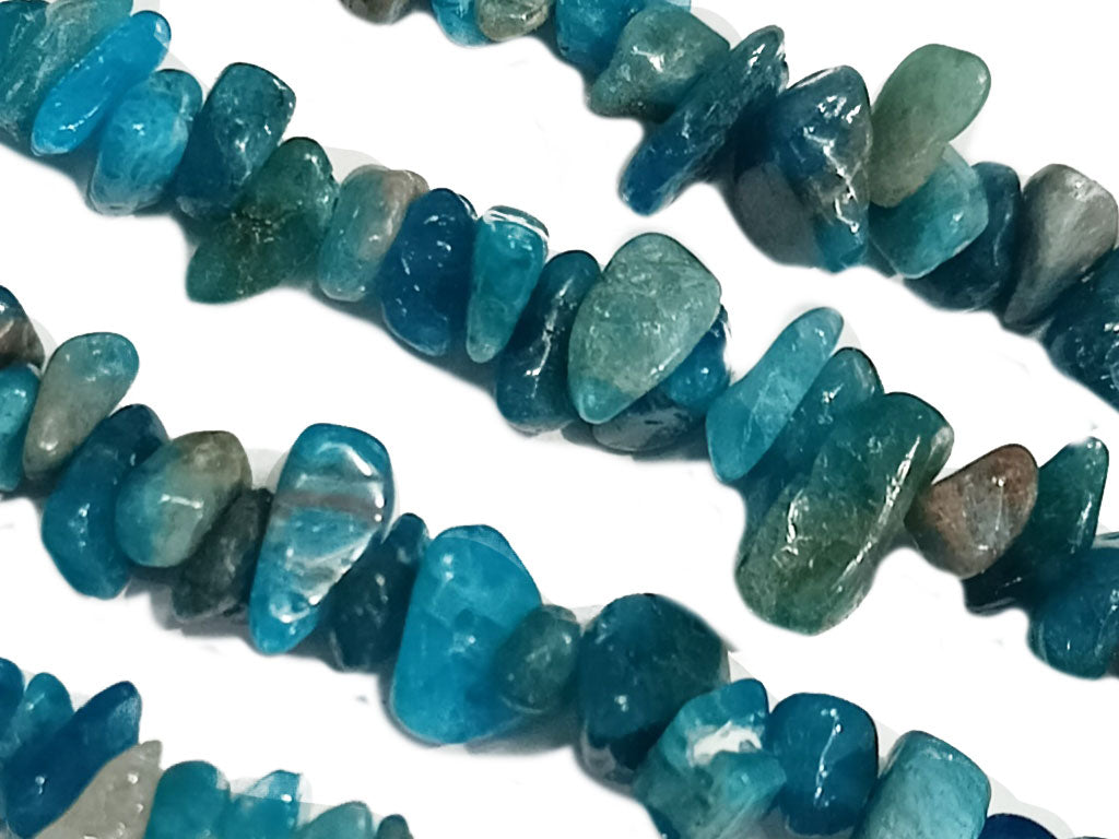 Blue Multicolor Glossy Uncut Stone Beads