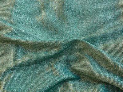 Bright Teal Plain Shimmer Bonding Fabric