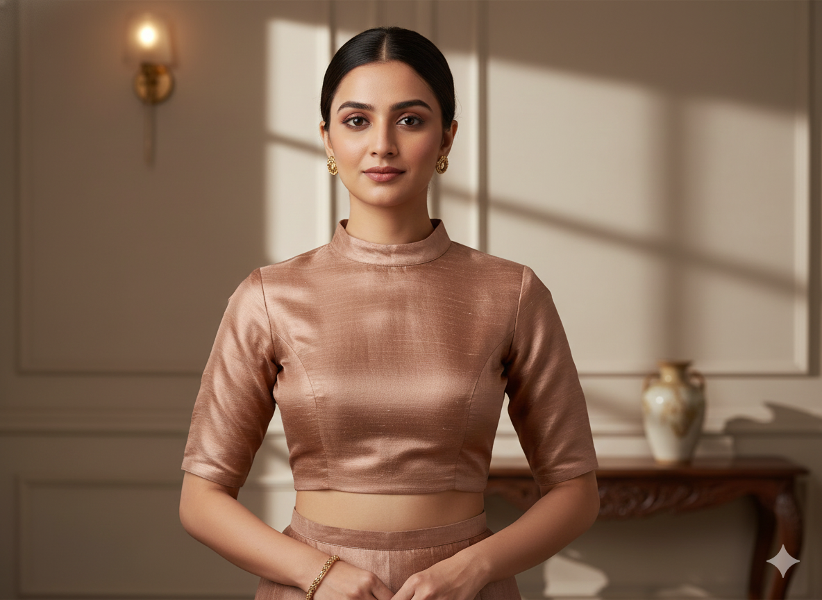 Light Brown Plain Bangalore Raw Silk Fabric  (Wholesale)