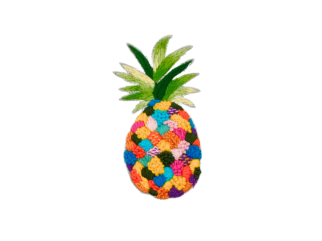 Multicolor Handcrafted Pineapple Patch