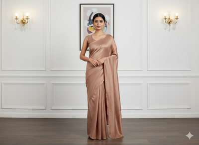 Light Brown Plain Bangalore Raw Silk Fabric  (Wholesale)