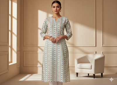 मल्टीकलर स्ट्रिप्स और पोल्का डॉट पैटर्न शुद्ध कॉटन जैक्वार्ड फ़ैब्रिक