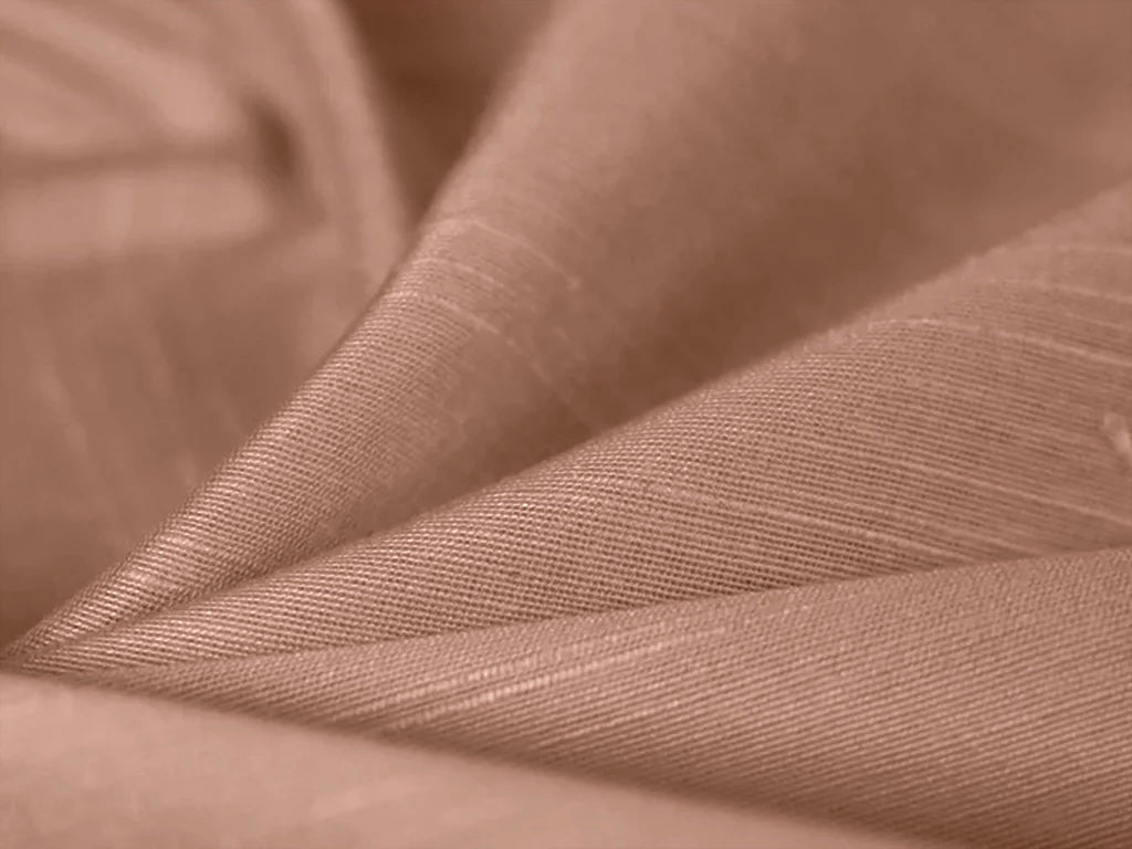 Light Brown Plain Bangalore Raw Silk Fabric  (Wholesale)
