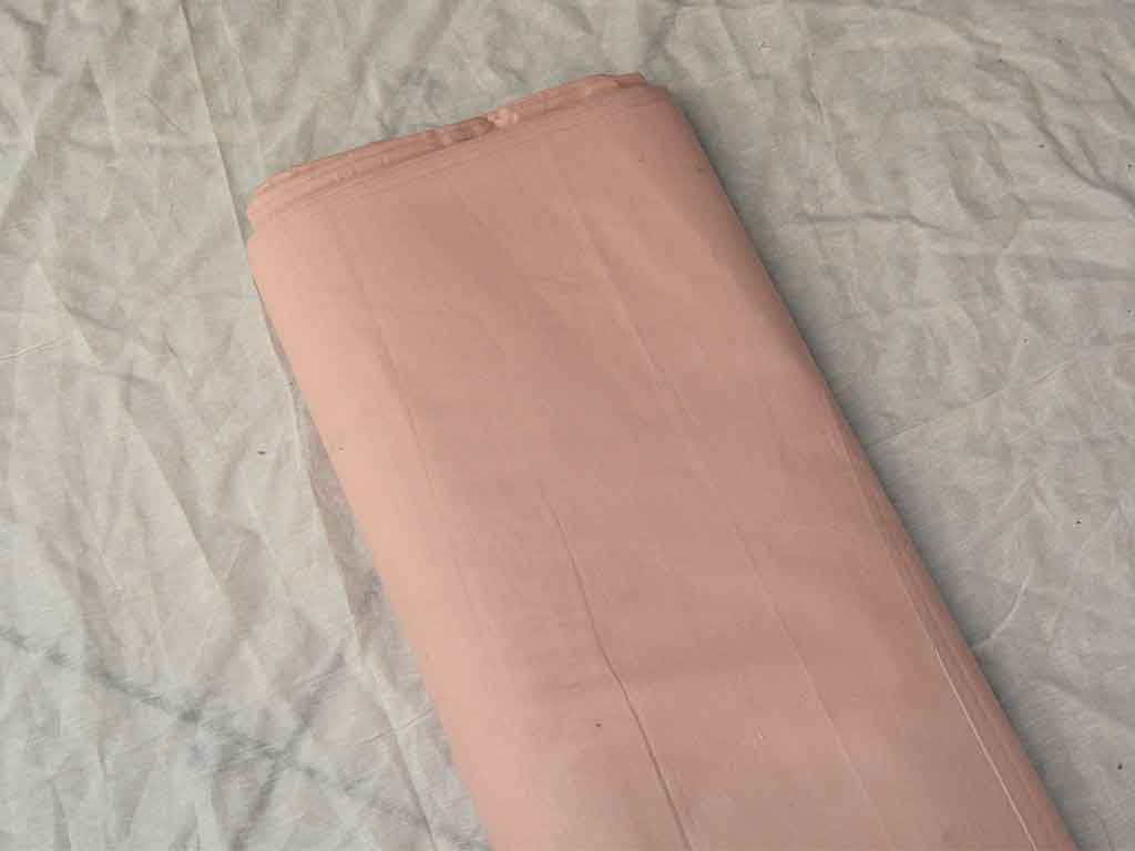 हल्का पीच सादा ग्लेज्ड कॉटन कपड़ा (थोक)