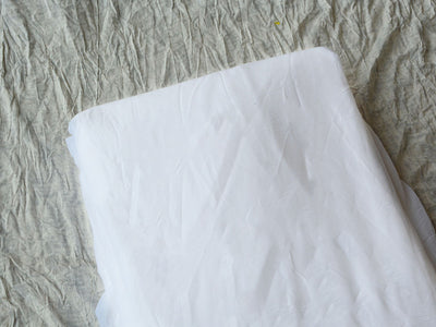 Pure White Dyeable 100% Pure Mul Mul Light Weight Cotton Fabric (Wholesale)
